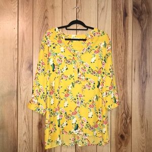 Marigold yellow blouse